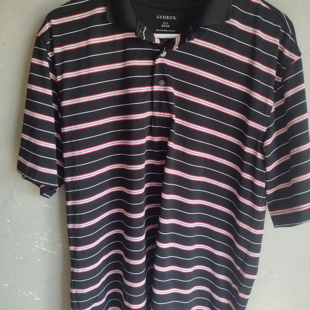 George, Handsome, Men's Large Polo Shirt & Free Thank You Gift